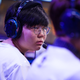 The Shanghai Dragons’ Geguri on stage at Blizzard arena.